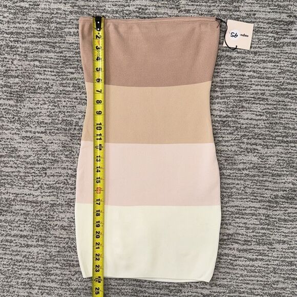 NWT Superdown Perla Ombre Mini Dress in Nude Ombre Revolve Neapolitan Large - Picture 8 of 16
